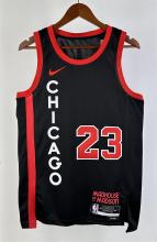 NBA 2024 Chicago Bulls City Edition Black #23 JORDAN Jersey High Quality