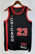 NBA 2024 Chicago Bulls City Edition Black #23 JORDAN Jersey High Quality