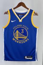 NBA Men 2023 Golden State Warriors Blue #3 POOLE Swingman Jersey
