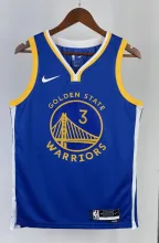 NBA Men 2023 Golden State Warriors Blue #3 POOLE Swingman Jersey