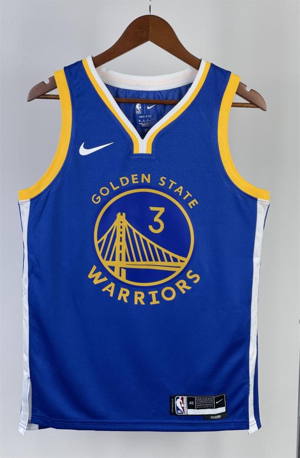 NBA Men 2023 Golden State Warriors Blue #3 POOLE Swingman Jersey