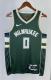 NBA Men 2023 Milwaukee Bucks Green #0 LILLARD Jersey High Quality Name and Number Print