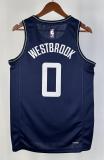 NBA Season 2024 Men Los Angeles Clippers Navy #0 WESTBROOK Jersey High Quality Name and Number Print