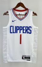 NBA Season 2023 Men Los Angeles Clippers White #1 HARDEN Jersey High Quality Name and Number Print