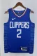 NBA Season 2023 Men Los Angeles Clippers Blue #2 LEONARD Jersey High Quality Name and Number Print