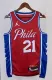 NBA Men 2023 Philadelphia 76ers Red #21 EMBIID Swingman Jersey