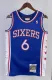 NBA Men 1982-83 Philadelphia 76ers Blue #6 ERVING Swingman Jersey