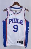 NBA Men 2023 Philadelphia 76ers White #9 OUBRE JR. Swingman Jersey