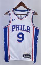 NBA Men 2023 Philadelphia 76ers White #9 OUBRE JR. Swingman Jersey