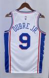 NBA Men 2023 Philadelphia 76ers White #9 OUBRE JR. Swingman Jersey