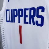 NBA Season 2023 Men Los Angeles Clippers White #1 HARDEN Jersey High Quality Name and Number Print