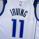 NBA Men 2023 Dallas Mavericks White #11 IRVING Jersey High Quality Name and Number Print