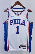 NBA Men 2023 Philadelphia 76ers White #1 HARDEN Swingman Jersey