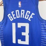 NBA Season 2023 Men Los Angeles Clippers Blue #13 GEORGE Jersey High Quality Name and Number Print