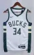 NBA Men 2023 Milwaukee Bucks White #34 ANTETOKOUNMPO Jersey High Quality Name and Number Print