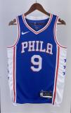 NBA Men 2023 Philadelphia 76ers Blue #9 OUBRE JR. Swingman Jersey
