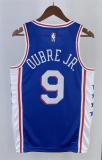 NBA Men 2023 Philadelphia 76ers Blue #9 OUBRE JR. Swingman Jersey