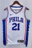 NBA Men 2023 Philadelphia 76ers White #21 EMBIID Swingman Jersey