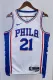 NBA Men 2023 Philadelphia 76ers White #21 EMBIID Swingman Jersey
