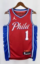 NBA Men 2023 Philadelphia 76ers Red #1 HARDEN Swingman Jersey