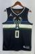 NBA Men 2021 Milwaukee Bucks Black #0 LILLARD Jersey High Quality Name and Number Print