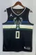NBA Men 2021 Milwaukee Bucks Black #0 LILLARD Jersey High Quality Name and Number Print