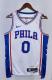 NBA Men 2023 Philadelphia 76ers White #0 MAXEY Swingman Jersey