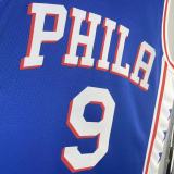 NBA Men 2023 Philadelphia 76ers Blue #9 OUBRE JR. Swingman Jersey