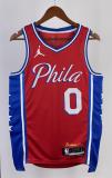 NBA Men 2023 Philadelphia 76ers Red #0 MAXEY Swingman Jersey