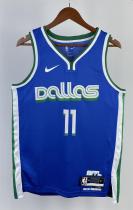 NBA Men Season 2023 Dallas Mavericks Blue #11 IRVING Jersey High Quality Name and Number Print