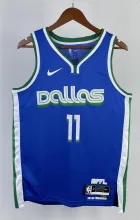 NBA Men Season 2023 Dallas Mavericks Blue #11 IRVING Jersey High Quality Name and Number Print