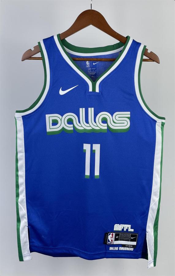 NBA Men Season 2023 Dallas Mavericks Blue #11 IRVING Jersey High Quality Name and Number Print