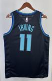 NBA Men Season 2023 Dallas Mavericks Black #11 IRVING Jersey High Quality Name and Number Print