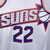 NBA Men 2024 Phoenix Suns White #22 AYTON Jersey High Quality Name and Number Print