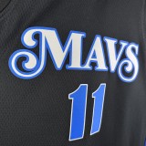 NBA  Season 2024 Dallas Mavericks Black #11 IRVING Jersey High Quality Name and Number Print