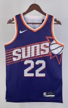 NBA Men 2024 Phoenix Suns Purple #22 AYTON Jersey High Quality Name and Number Print