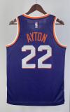 NBA Men 2024 Phoenix Suns Purple #22 AYTON Jersey High Quality Name and Number Print