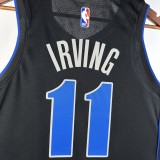 NBA  Season 2024 Dallas Mavericks Black #11 IRVING Jersey High Quality Name and Number Print