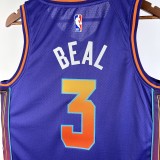 NBA Men 2024 Phoenix Suns Purple City Edition #3 BEAL Jersey High Quality Name and Number Print