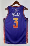 NBA Men 2024 Phoenix Suns Purple City Edition #3 BEAL Jersey High Quality Name and Number Print