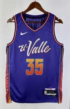 NBA Men 2024 Phoenix Suns Purple City Edition #35 DURANT Jersey High Quality Name and Number Print
