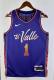 NBA Men 2024 Phoenix Suns Purple City Edition #1 BOOKER Jersey High Quality Name and Number Print