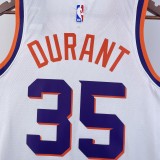 NBA Men 2024 Phoenix Suns White #35 DURANT Jersey High Quality Name and Number Print