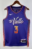 NBA Men 2024 Phoenix Suns Purple City Edition #3 BEAL Jersey High Quality Name and Number Print
