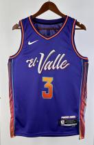 NBA Men 2024 Phoenix Suns Purple City Edition #3 BEAL Jersey High Quality Name and Number Print