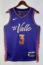 NBA Men 2024 Phoenix Suns Purple City Edition #3 BEAL Jersey High Quality Name and Number Print