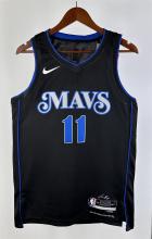NBA  Season 2024 Dallas Mavericks Black #11 IRVING Jersey High Quality Name and Number Print