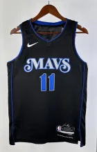 NBA  Season 2024 Dallas Mavericks Black #11 IRVING Jersey High Quality Name and Number Print