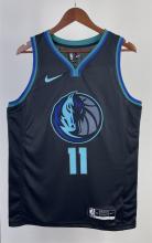 NBA Men Season 2023 Dallas Mavericks Black #11 IRVING Jersey High Quality Name and Number Print