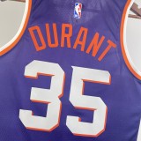 NBA Men 2024 Phoenix Suns Purple #35 DURANT Jersey High Quality Name and Number Print